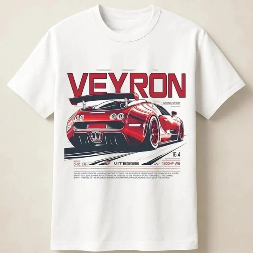 Bugatti Veyron Vitesse Hypercar Power Style Unisex T Shirt 152
